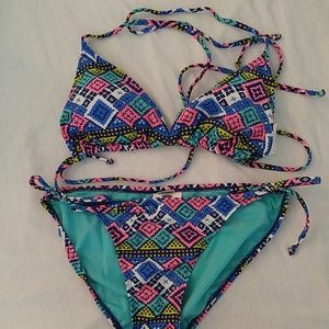 Old Navy Colorful Triangle Bikini